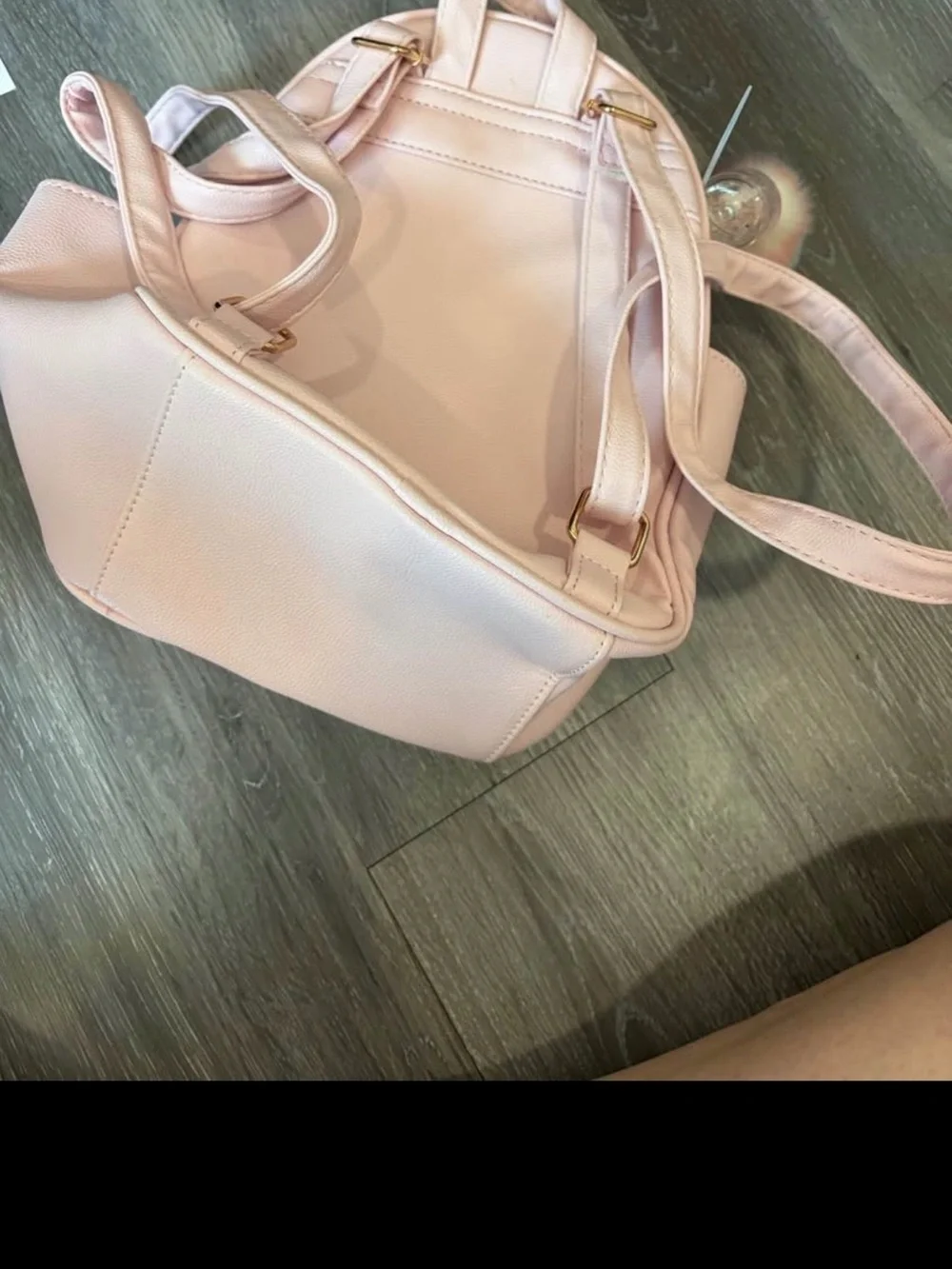 Women's Pink Bow Accent Crossbody Bag